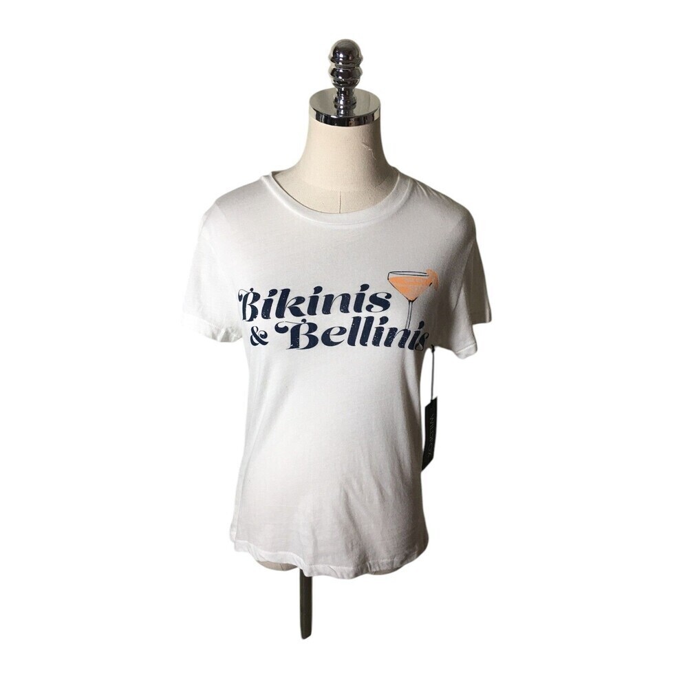 Wild Fox Top Women's Size XS White Bikinis & Bellinis Shirt NEW NWT